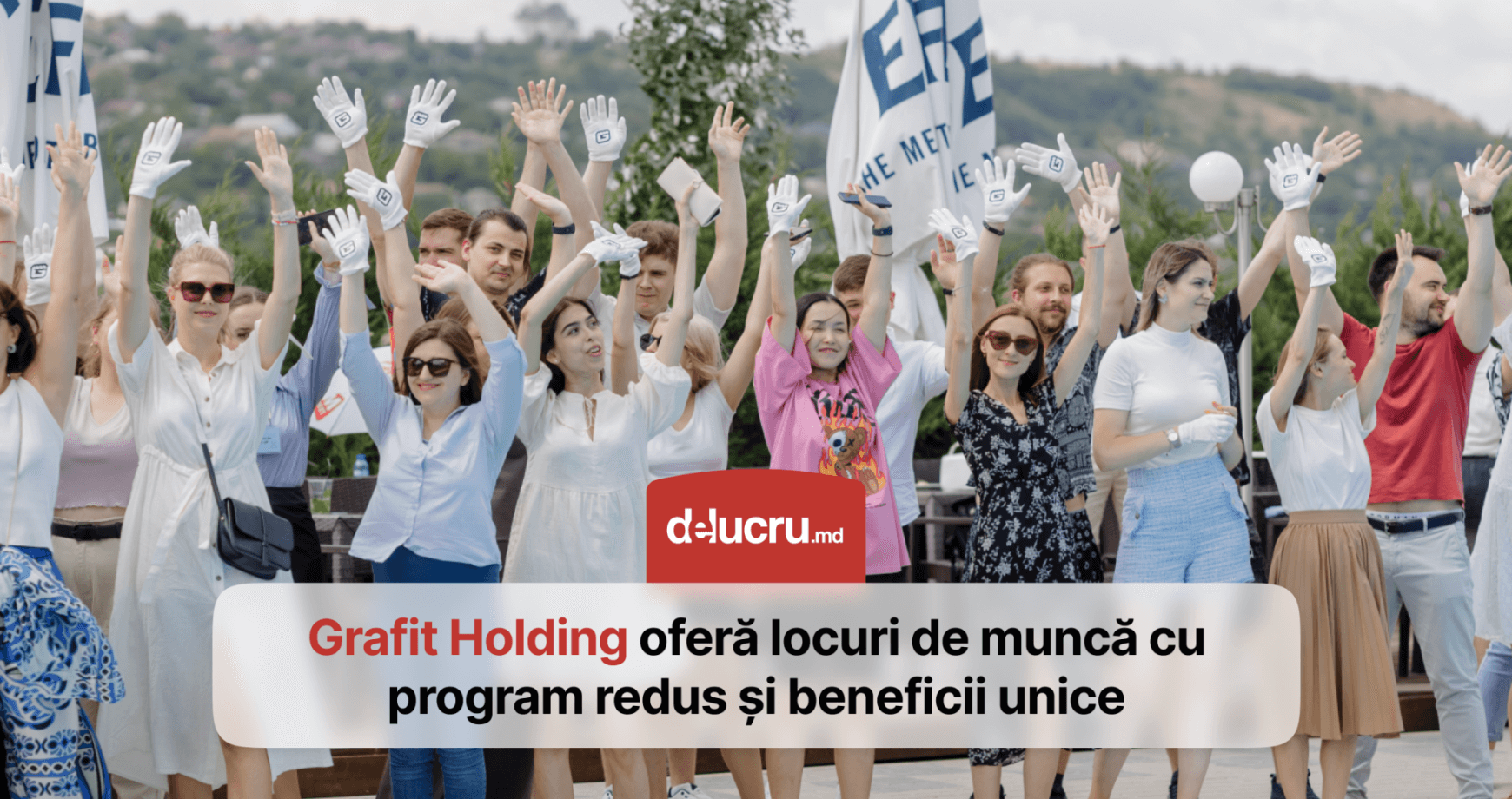 Joburi la Grafit Holding cu program redus și avantaje unice