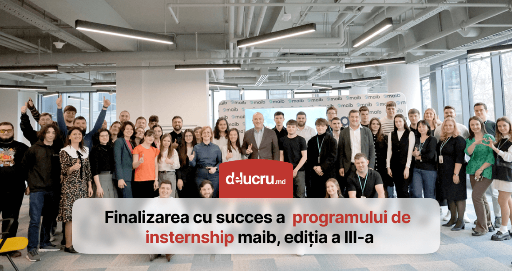 Tu conduci cariera. Inspirație și motivație pentru participanții în programul maib de internship, ediția a III-a